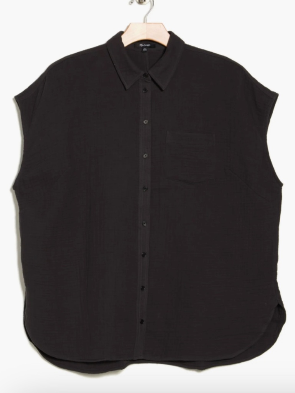 Madewell Lightspun Boxy Button-Up Shirt Plus 2X